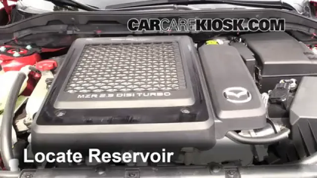 2011 Mazda 3 Mazdaspeed 2.3L 4 Cyl. Turbo Windshield Washer Fluid Add Fluid